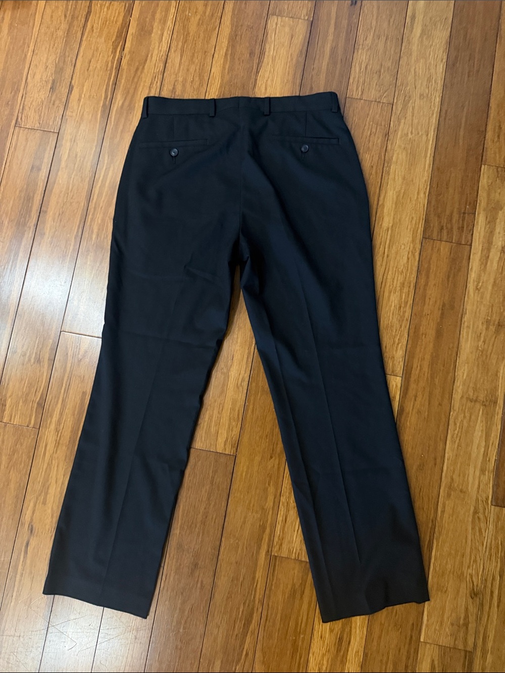 Classic Black Dress Pants for Men - Clean Tailored Look - Picture 4 of 4